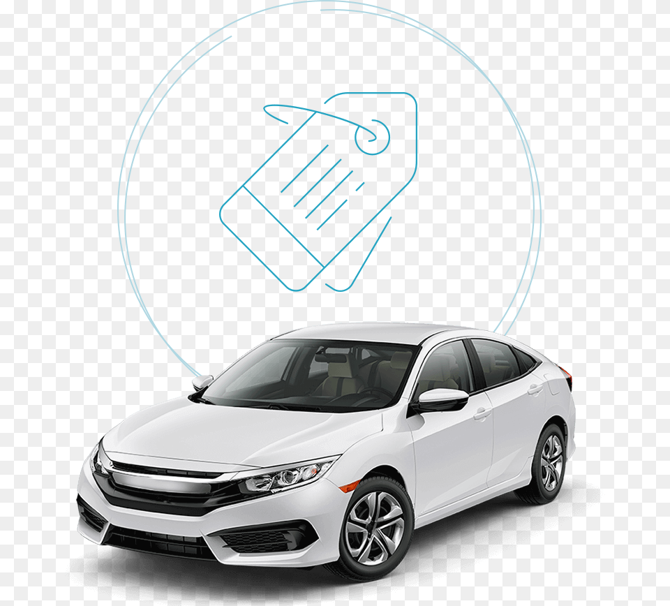 Transparent Car Window Honda Civic 2019 White, Vehicle, Transportation, Sedan, Wheel Png Image