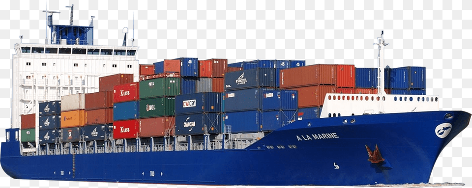 Transparent Cargo Ship Cargo, Boat, Transportation, Vehicle, Shipping Container Png Image