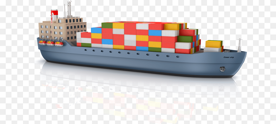 Transparent Cargo Ship Containerschiff Clipart, Transportation, Vehicle, Boat Png