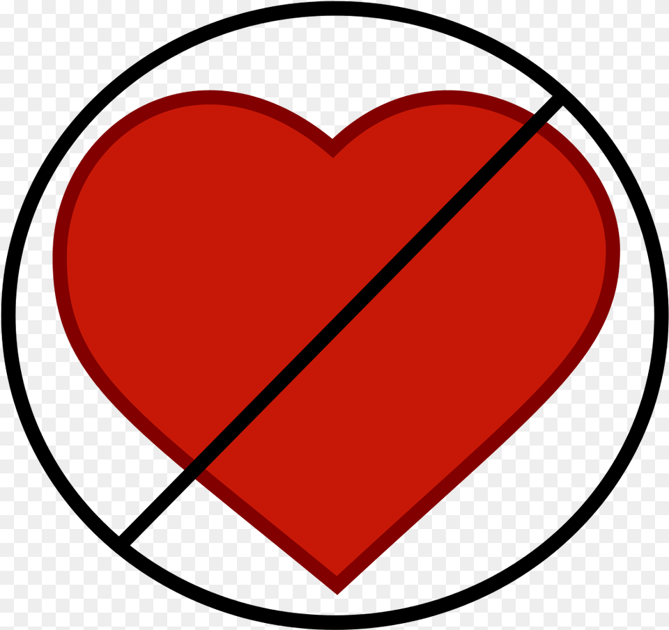 Transparent Caring Clipart Crossed Out Heart Emoji Free Png