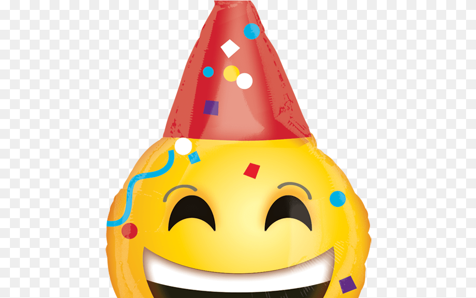 Transparent Carita Feliz Party Emoji Face, Clothing, Hat, Party Hat Free Png