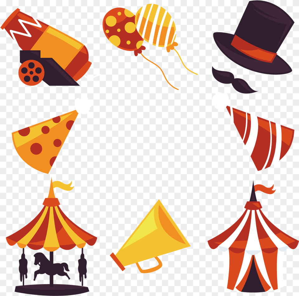 Transparent Carnival Clip Art Circus Carnival, Leisure Activities, Clothing, Hat, Performer Free Png Download