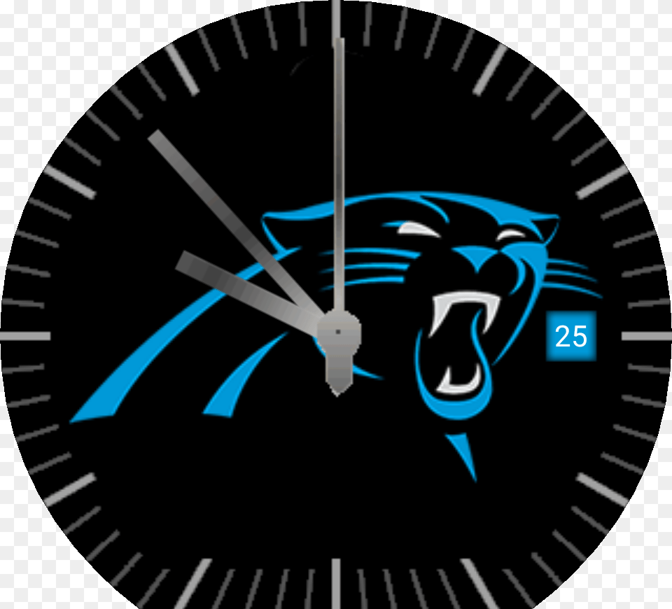 Transparent Carolina Panther Logo, Analog Clock, Clock Free Png