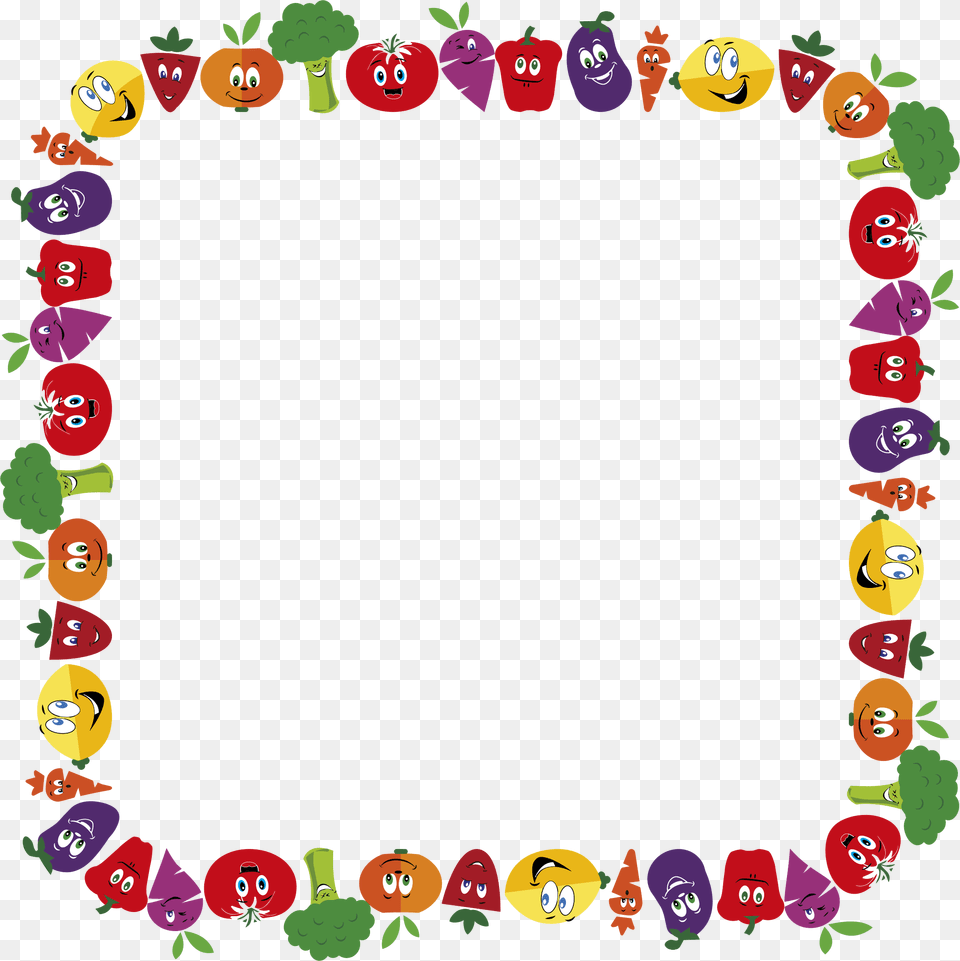 Transparent Carrot Clip Art Fruits And Vegetables Border Png