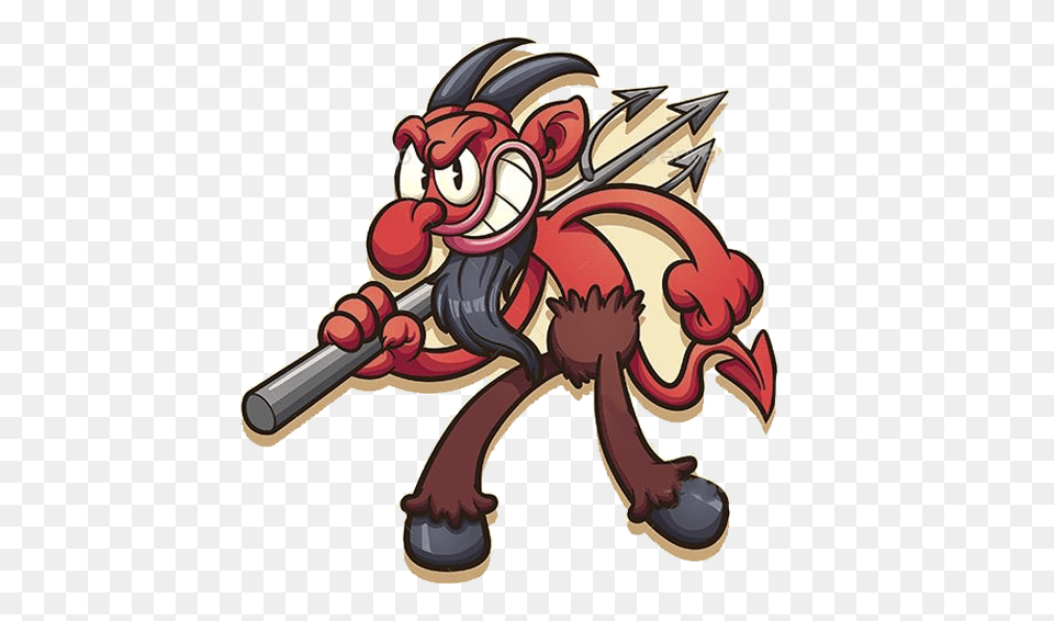 Transparent Cartoon Burger Vintage Cartoon Devil, Dynamite, Weapon, Book, Comics Free Png