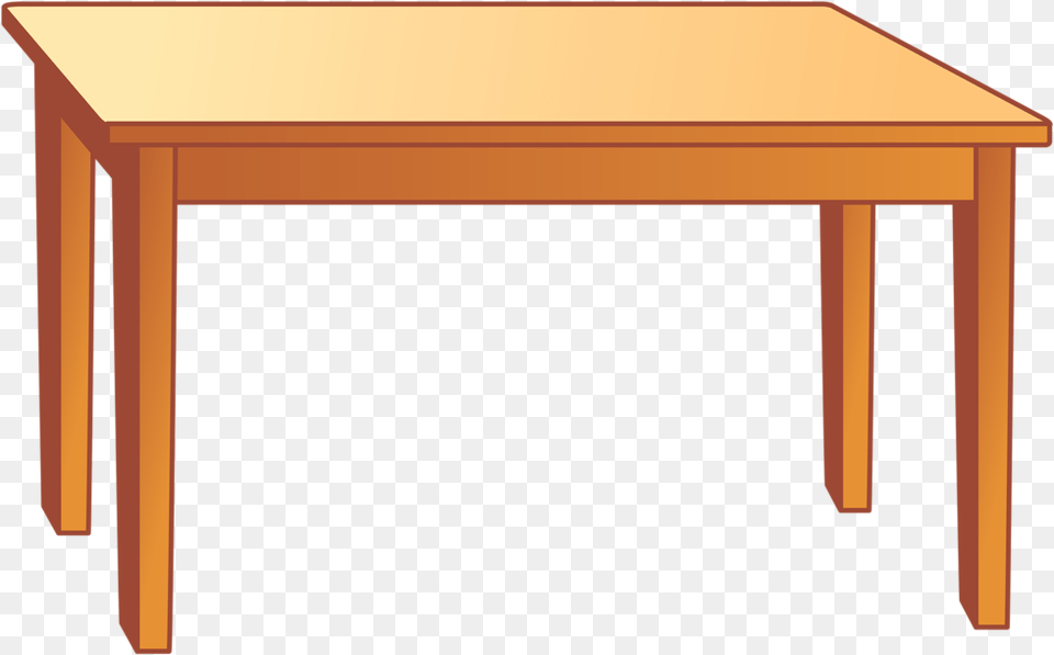 Transparent Cartoon Desk Transparent Background Cartoon Table, Dining Table, Furniture, Coffee Table Png Image