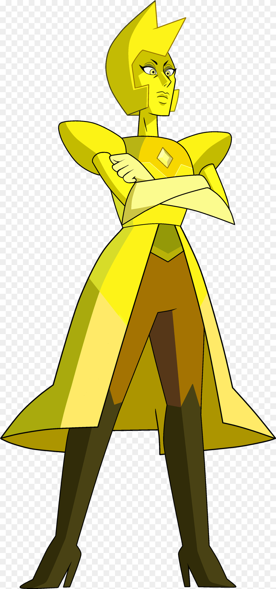 Transparent Cartoon Diamond Steven Universe Yellow Diamond Gemstone, Clothing, Coat, Person, Face Png Image