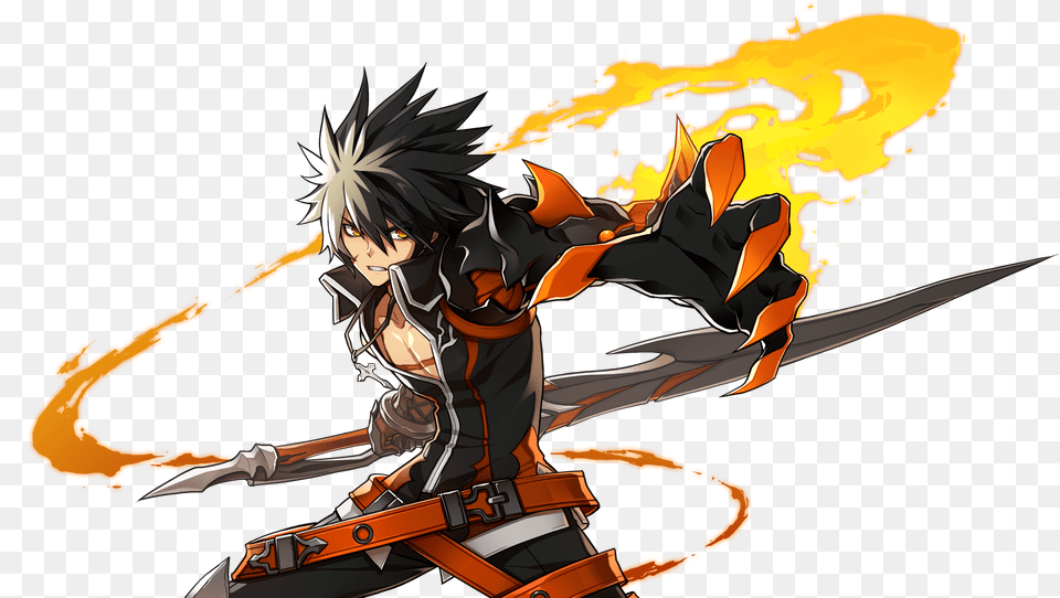 Transparent Cartoon Fist Elsword Raven, Book, Comics, Publication, Face Free Png