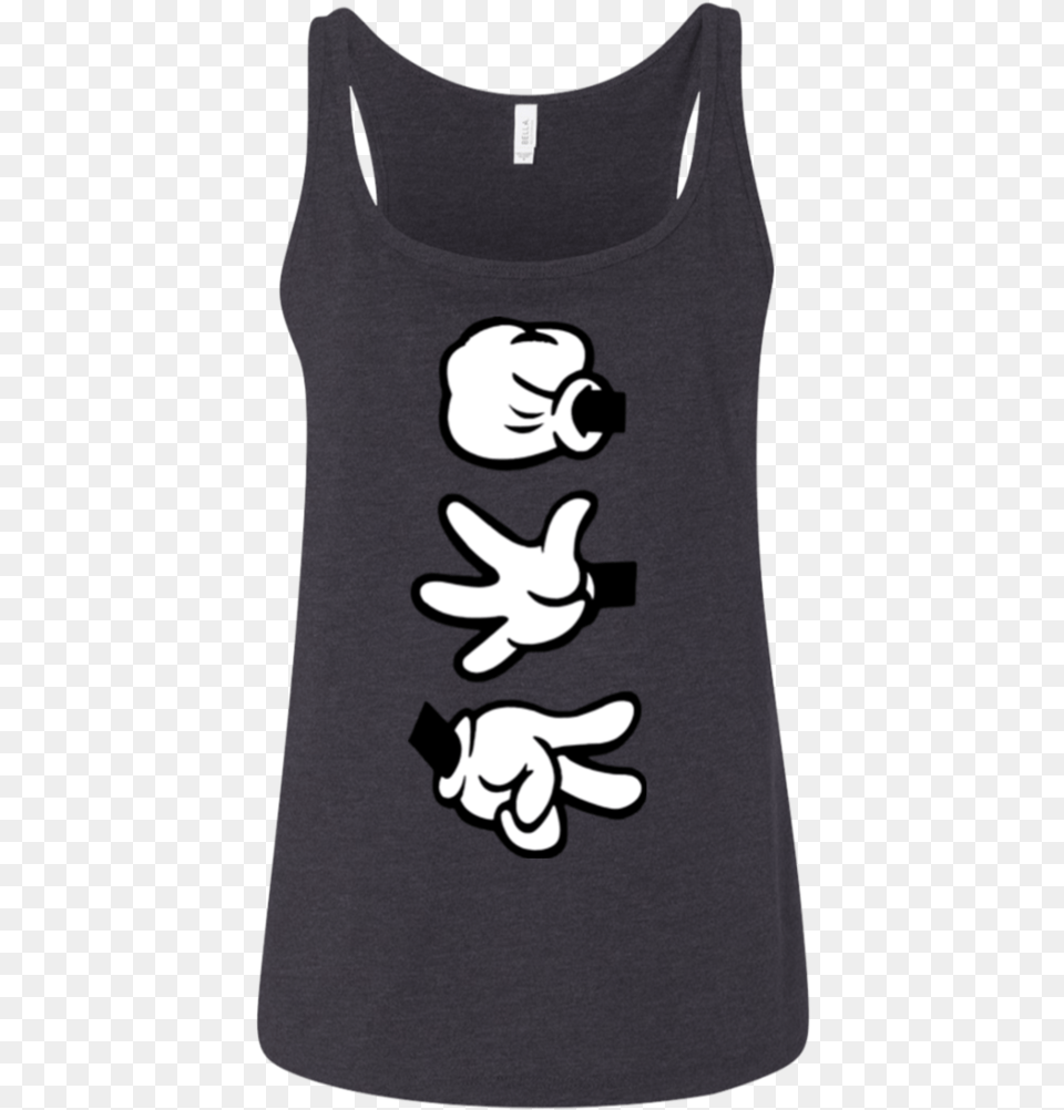 Transparent Cartoon Hands Mickey Mouse Hands Rock Paper Scissors, Clothing, Tank Top, T-shirt Png