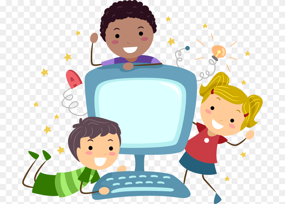 Transparent Cartoon Kid Computer Clipart For Kids, Hardware, Computer Hardware, Electronics, Pc Png Image