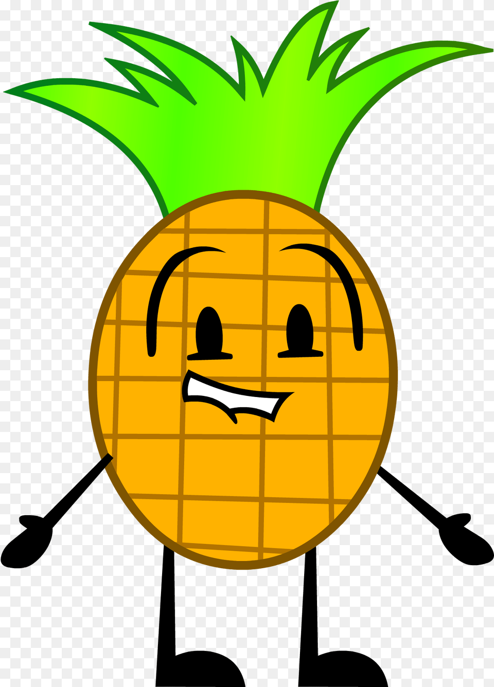 Transparent Cartoon Pineapple Cartoon Pineapple Head, Produce, Food, Fruit, Plant Png Image