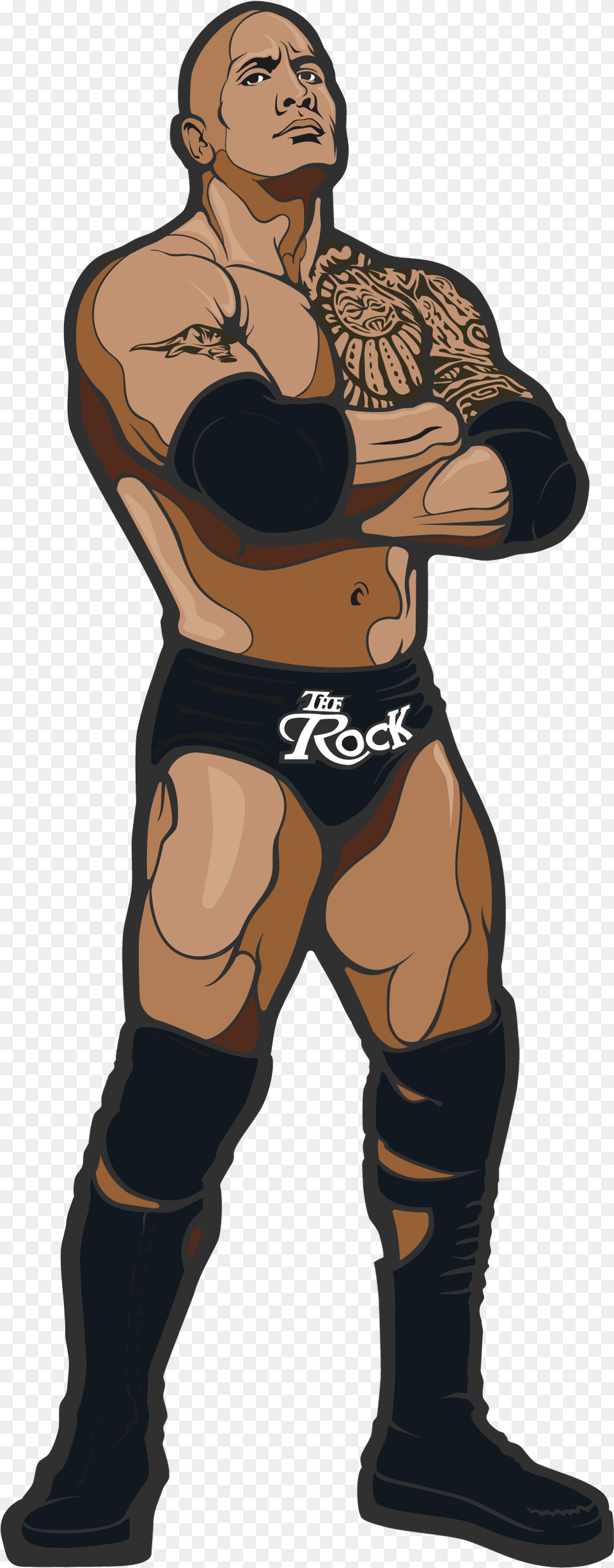 Transparent Cartoon Rock Dwayne The Rock Johnson Cartoon, Adult, Female, Person, Woman Free Png