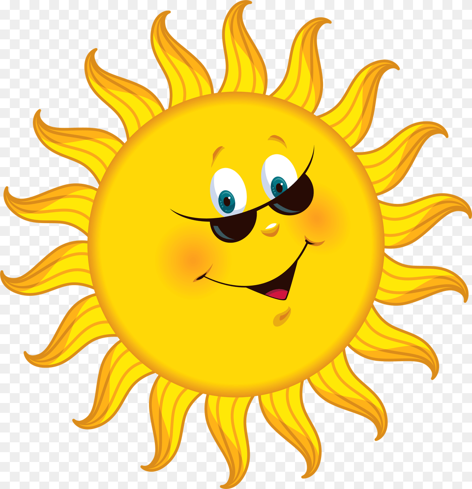 Transparent Cartoon Sun Clipart Picture Sunshine Clip Art, Nature, Outdoors, Sky, Flower Free Png Download
