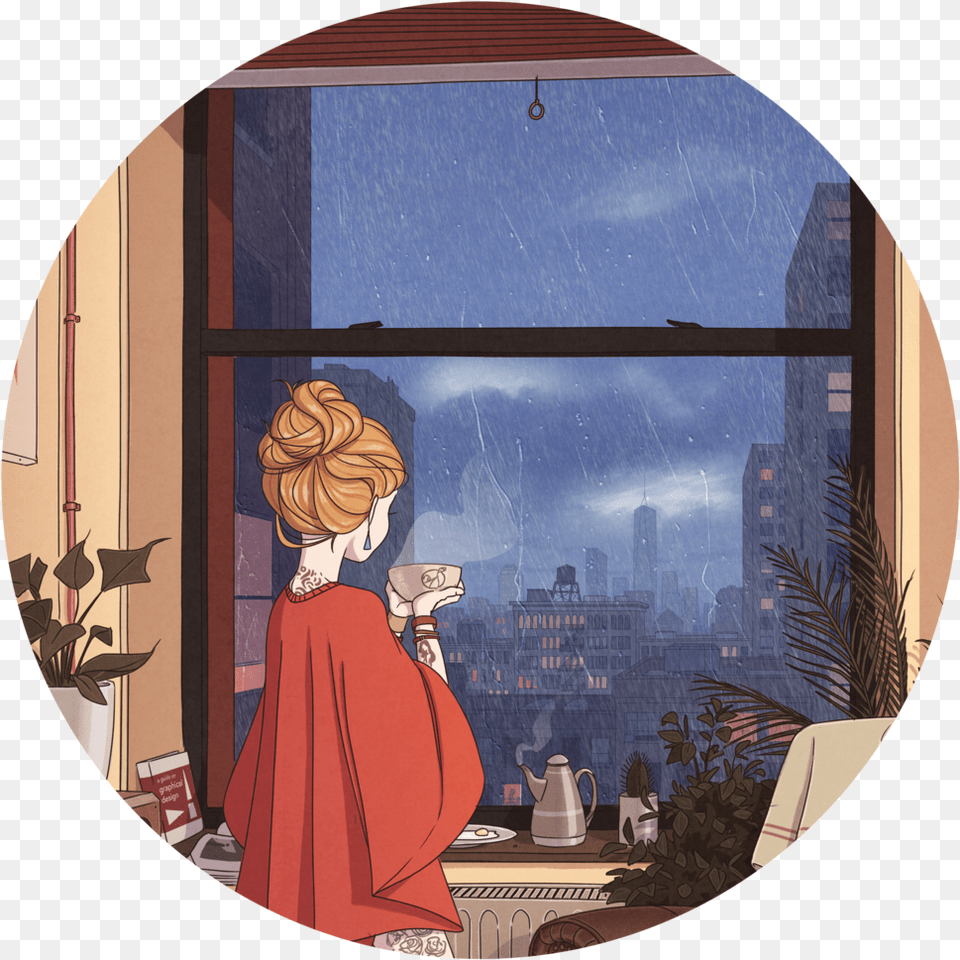 Transparent Cartoon Window Illustration, Photography, Adult, Person, Female Png Image