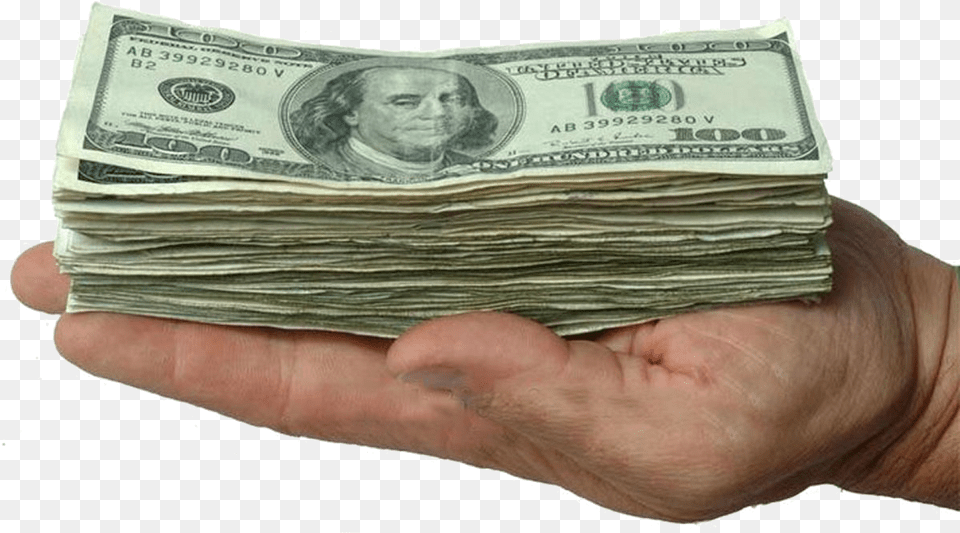 Cash In Hand Holding Stack Of Money, Adult, Wedding, Person, Female Free Transparent Png
