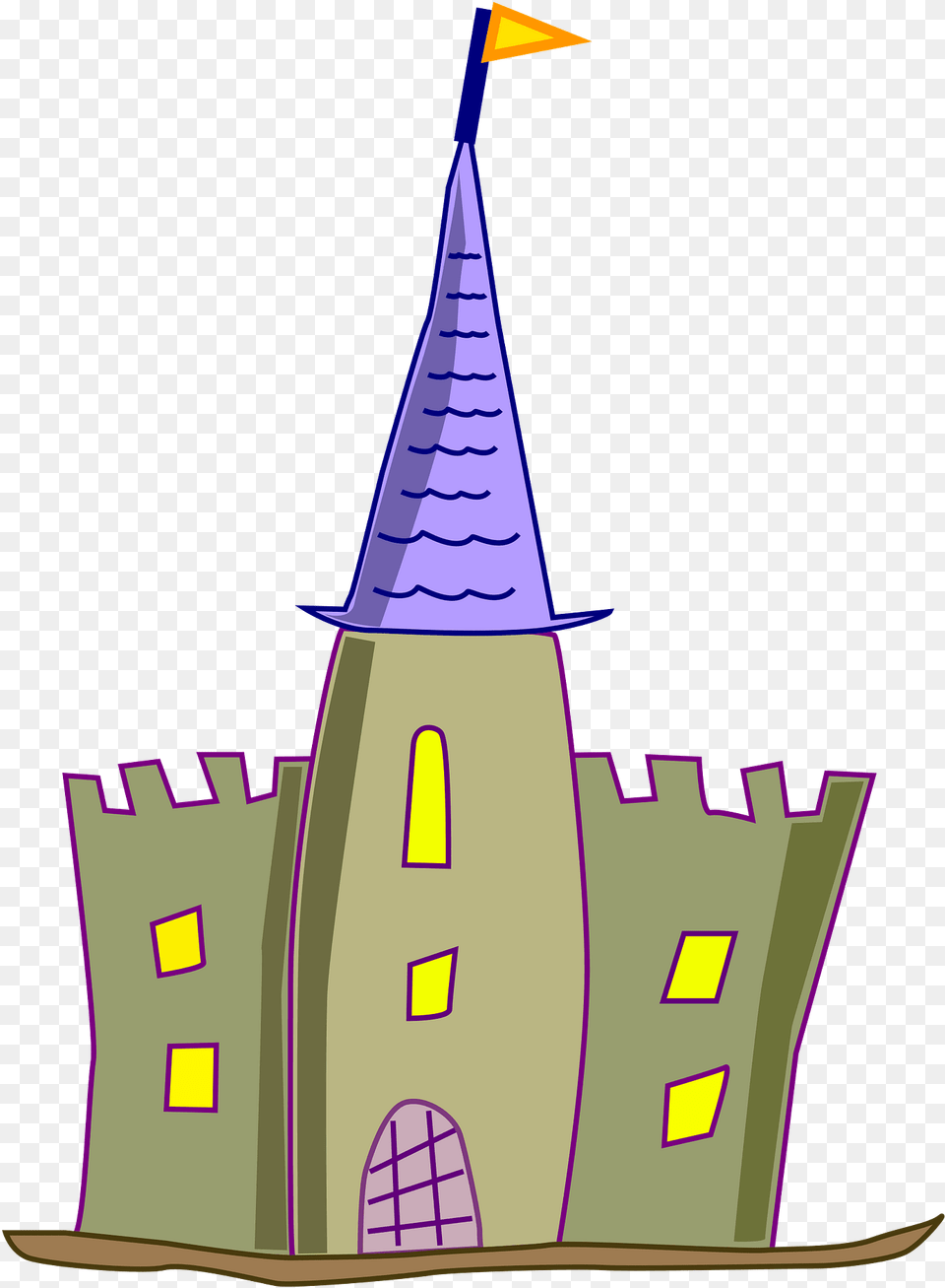 Transparent Castle Cartoon, Architecture, Building, Spire, Tower Free Png