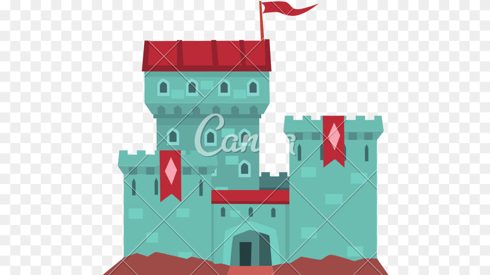 Transparent Castle Cartoon Blue Illustrations De Chateaux, Architecture, Building, Fortress, Dynamite Png