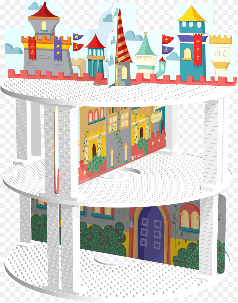 Transparent Castle Dollhouse, Play Area Free Png