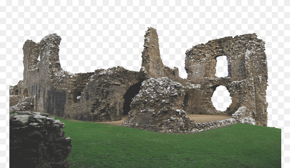 Transparent Castle Ruins Castle Wall Ruin, Architecture, Building, Grass, Plant Png Image