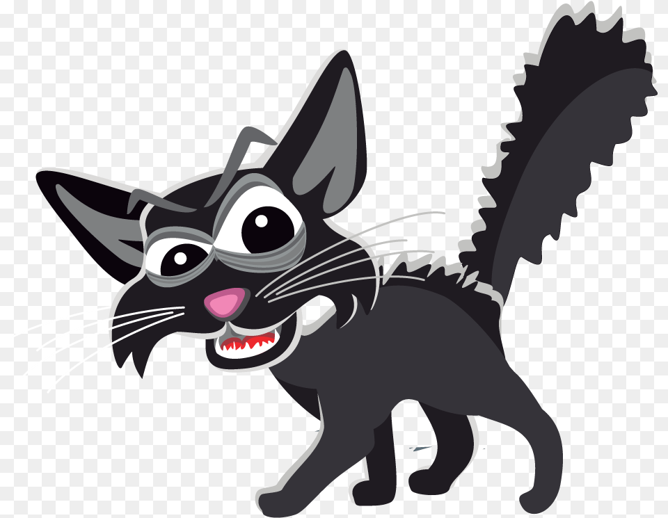 Transparent Cat Clipart Clip Art Scary Cat, Animal, Mammal, Pet, Baby Free Png