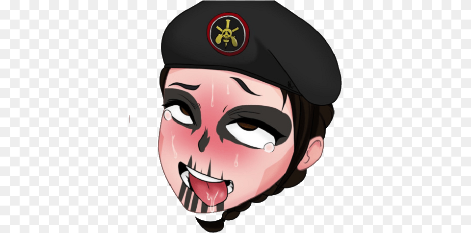 Transparent Caveira Ahegao Caveira Ahegao, Person, Face, Head Free Png Download