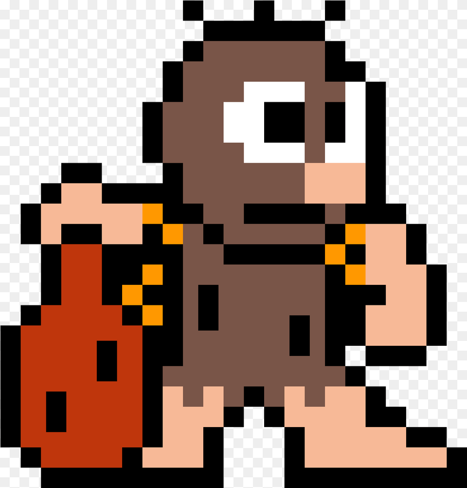 Transparent Caveman Megaman 8 Bit Template, Art Free Png Download