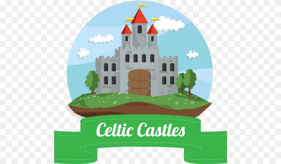 Celtic Tree Cartoon Castle Fairy Tale, Architecture, Building, Fortress, Birthday Cake Free Transparent Png