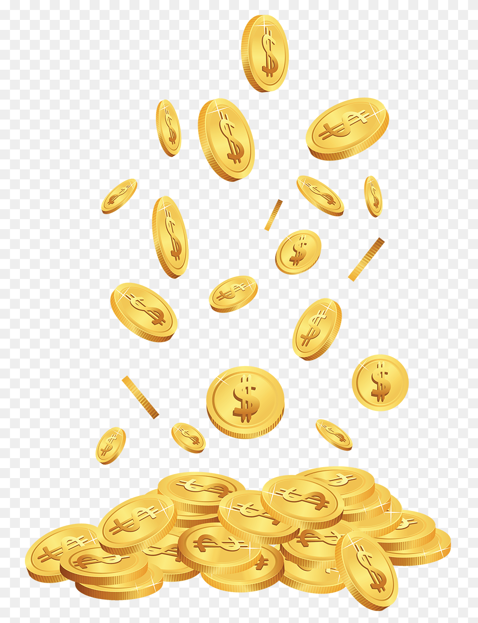 Transparent Cents Clipart Clip Art Gold Coin Transparent, Treasure, Dynamite, Weapon Free Png
