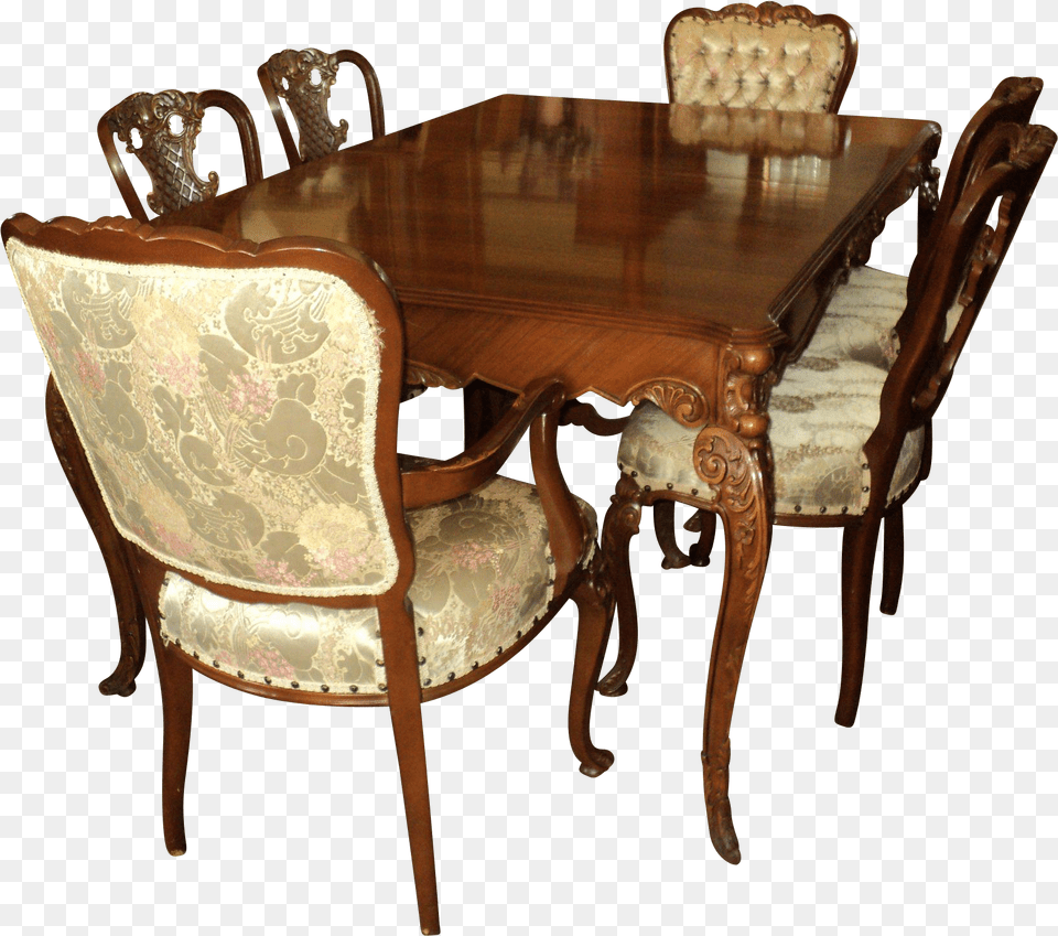 Transparent Chairs Dining Room Table From The, Architecture, Indoors, Furniture, Dining Table Png