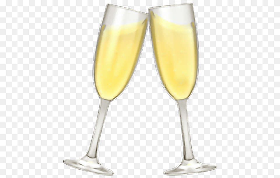 Transparent Champagne Emoji, Alcohol, Beverage, Glass, Liquor Png