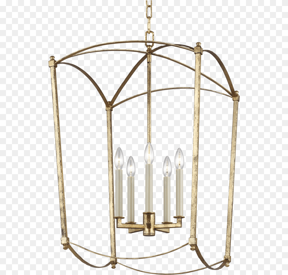 Transparent Chandelier Silhouette Feiss 5 Light Thayer Chandelier, Lamp, Candle Free Png Download