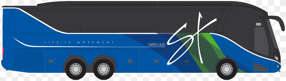 Transparent Charter Bus, Transportation, Vehicle, Tour Bus Png Image