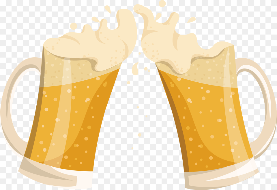 Transparent Cheer Cliparts Beer Mugs Cheers Transparent, Alcohol, Beverage, Cup, Glass Free Png Download
