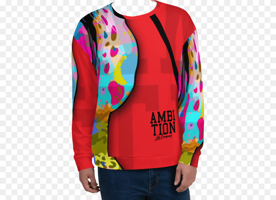 Transparent Cheetah Face Pullover, Clothing, Knitwear, Long Sleeve, Sleeve Png