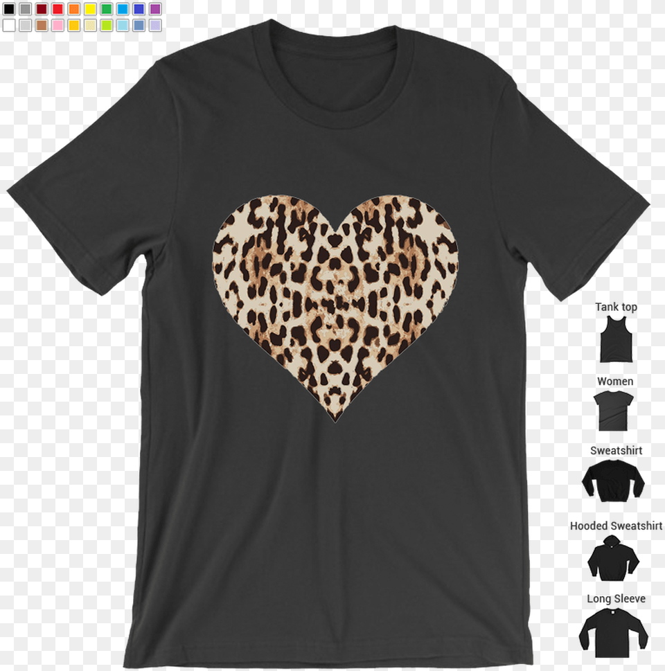 Transparent Cheetah Print T Shirt, Clothing, T-shirt Png Image