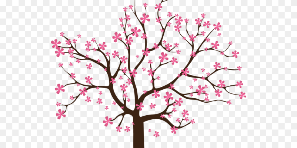 Transparent Cherry Blossom Emoji Spring Tree Clipart Transparent, Flower, Plant, Cherry Blossom Free Png Download