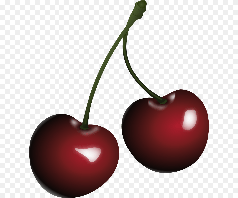 Transparent Cherry Vector Cherries Clip Art, Food, Fruit, Plant, Produce Png
