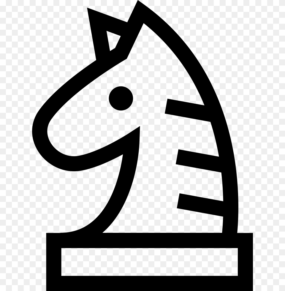 Transparent Chess Piece Clipart Chess Knight Font, Stencil, Animal, Mammal, Cross Png Image