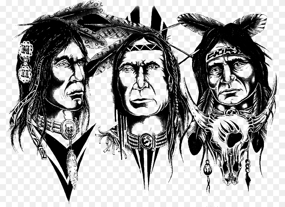 Chest Tattoo Designs Download Best Native American T Shirts, Art, Person, Face, Head Free Transparent Png