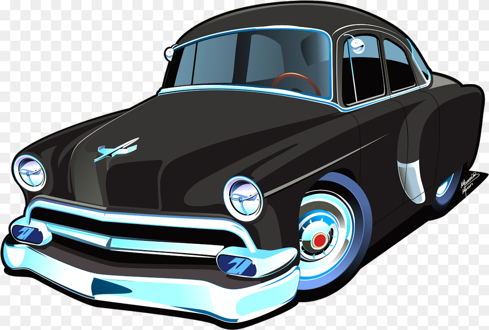 Transparent Chevy Clipart 1953 Chevrolet Bel Air Cartoons, Car, Sedan, Transportation, Vehicle Free Png Download