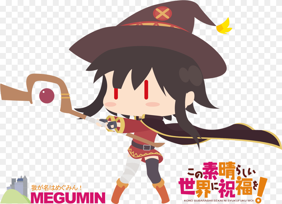 Chibi Smug Megumin, Book, Comics, Publication, Baby Free Transparent Png