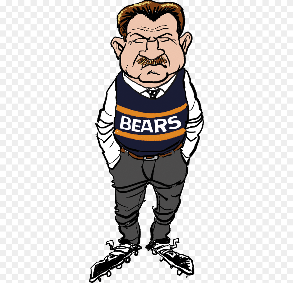 Transparent Chicago Bears Clipart Chicago Bears Logo Cartoon, Book, Comics, Publication, Person Free Png