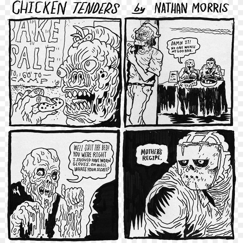 Transparent Chicken Tender Comics, Publication, Book, Person, Man Free Png
