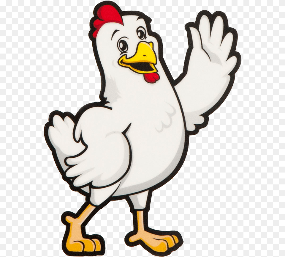 Transparent Chicken Transparent Cartoon Happy Chicken, Animal, Beak, Bird, Fowl Png