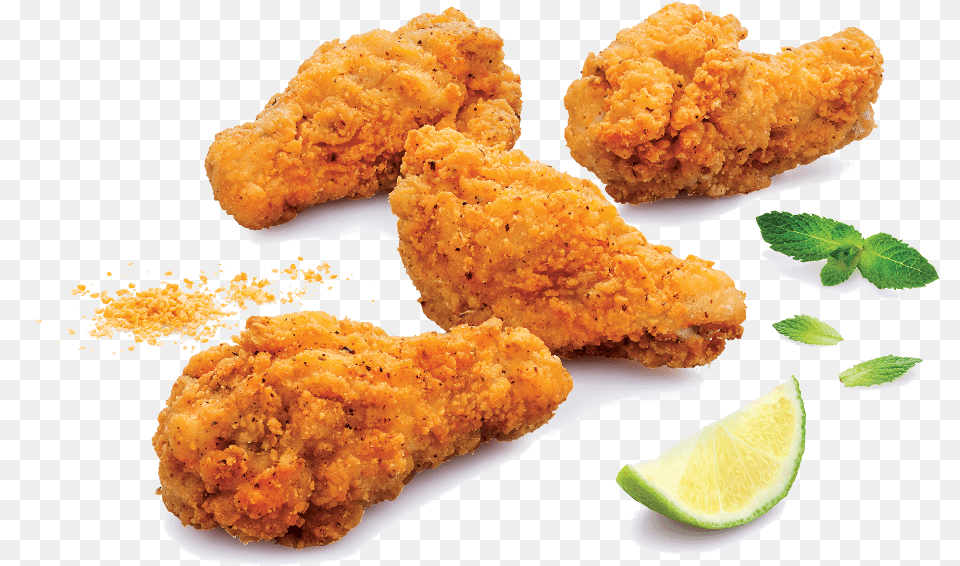 Transparent Chicken Wings Fried Chicken Wings, Food, Fried Chicken, Nuggets, Dining Table Free Png Download