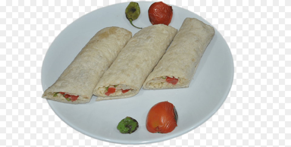 Transparent Chicken Wrap Sandwich Wrap, Plate, Food, Bread, Food Presentation Png