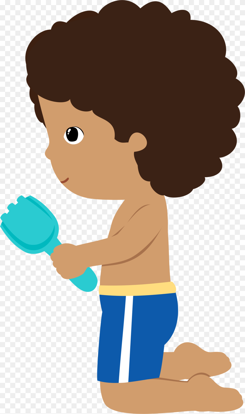 Transparent Children Clipart Pool Party Boy, Kneeling, Person, Baby, Face Free Png