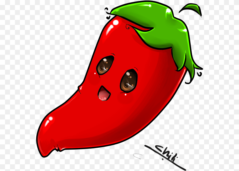 Transparent Chili Clip Art Cute Pepper, Food, Produce, Plant, Vegetable Free Png Download