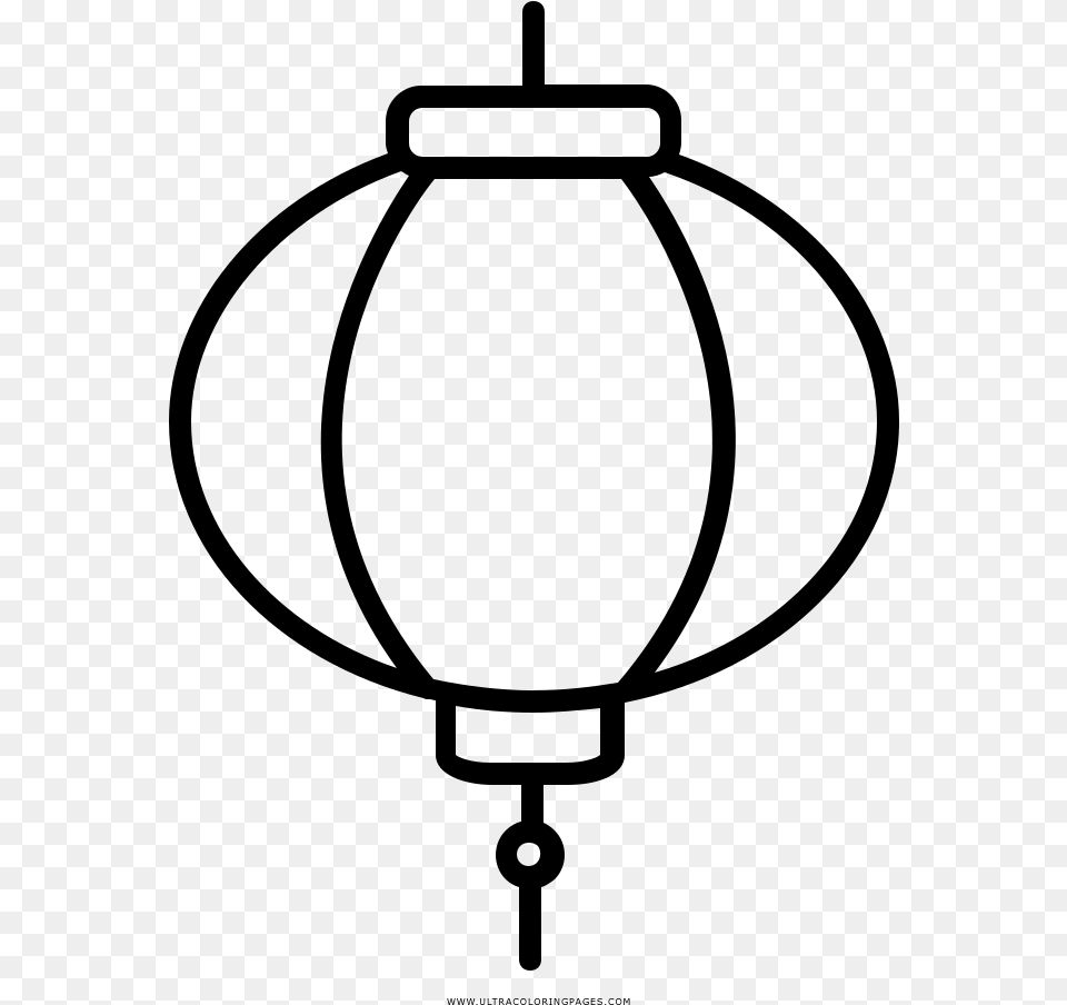 Transparent Chinese Lantern, Gray Png