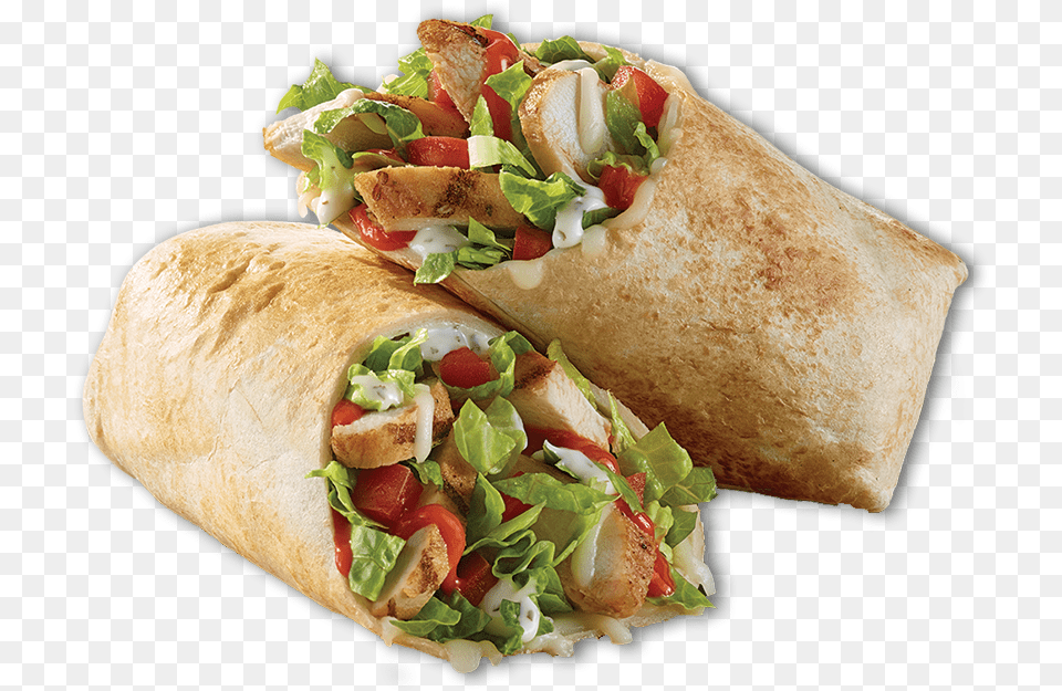 Transparent Chipotle Burrito Buffalo Chicken Wrap Tropical Smoothie, Food, Sandwich, Sandwich Wrap, Bread Free Png Download